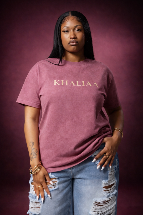 Khaliaa Signature Tee — Rose Edition